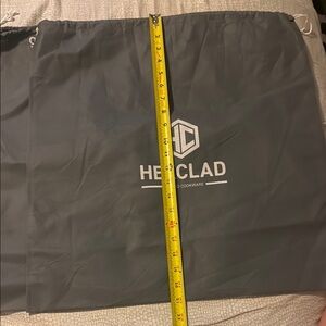 Gray Storage Bag with White Logo